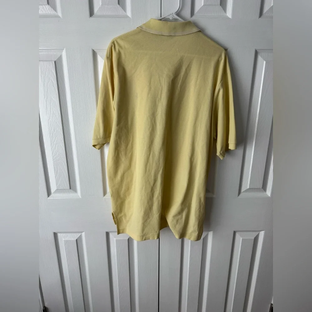 Polo Golf Ralph Lauren Butter Yellow & Navy Polo Shirt XL Quiet Luxury Vintage